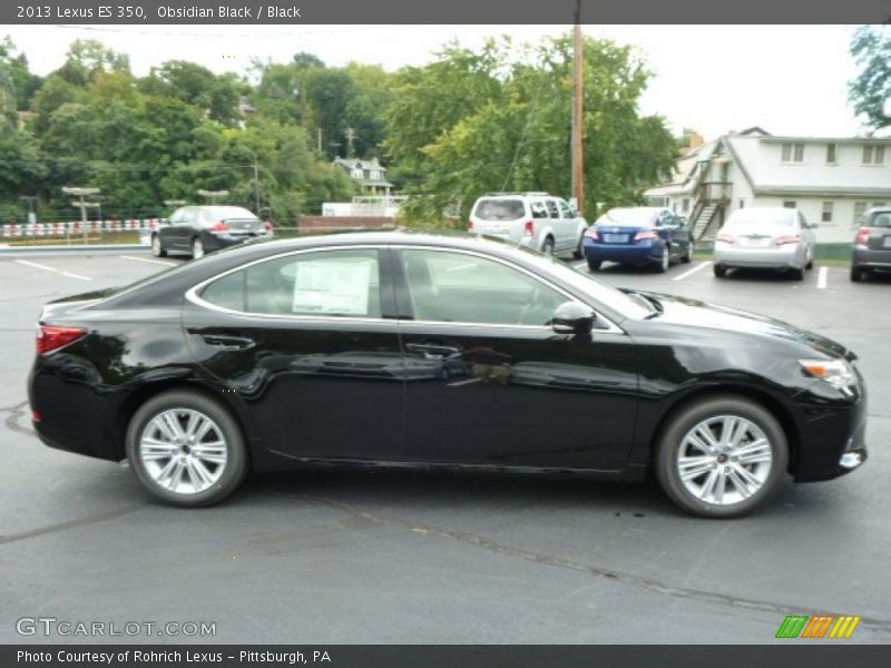 Obsidian Black / Black 2013 Lexus ES 350