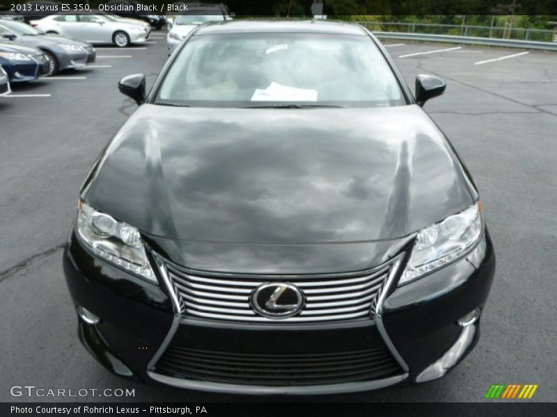 Obsidian Black / Black 2013 Lexus ES 350