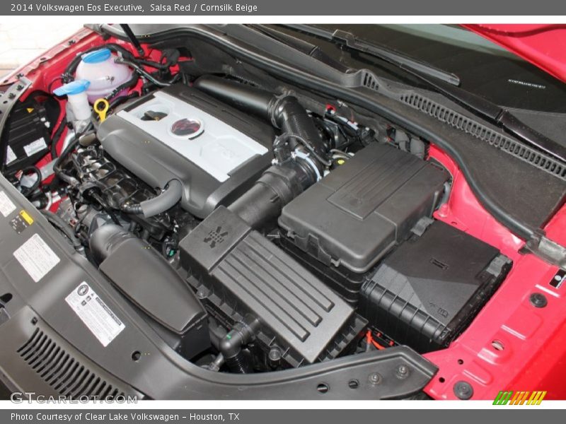 Salsa Red / Cornsilk Beige 2014 Volkswagen Eos Executive