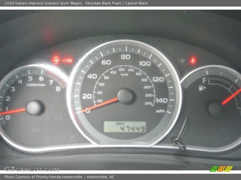 Obsidian Black Pearl / Carbon Black 2009 Subaru Impreza Outback Sport Wagon