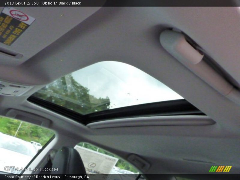 Obsidian Black / Black 2013 Lexus ES 350
