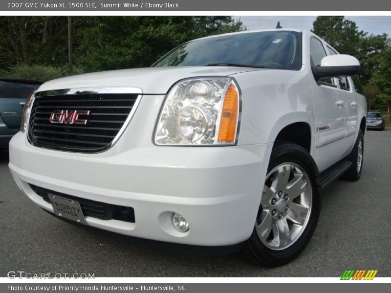 Summit White / Ebony Black 2007 GMC Yukon XL 1500 SLE
