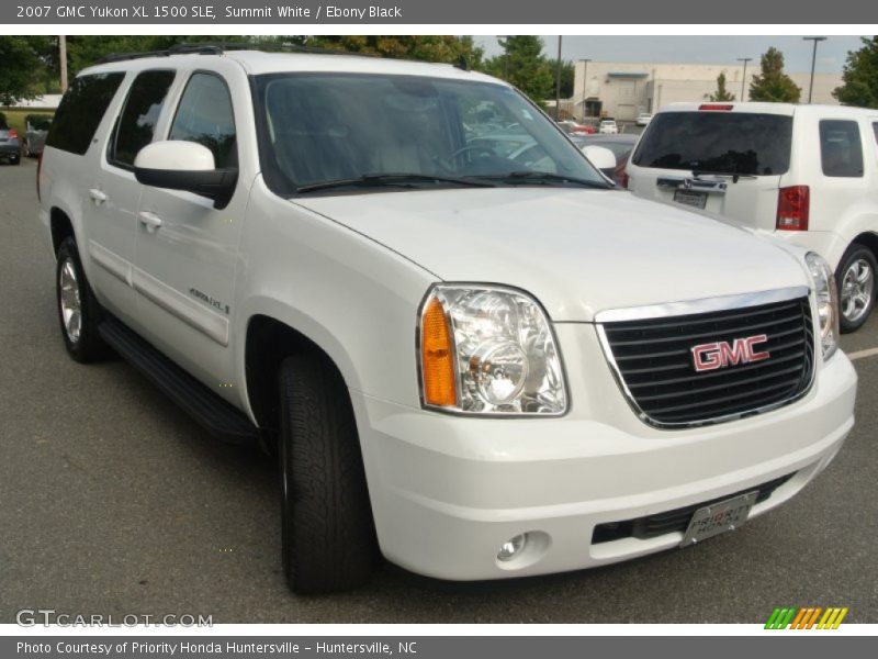 Summit White / Ebony Black 2007 GMC Yukon XL 1500 SLE