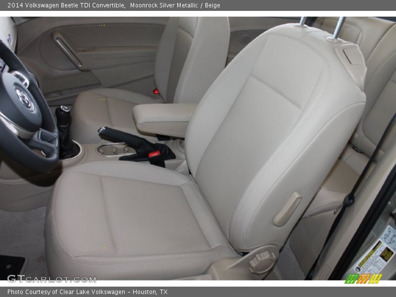 Front Seat of 2014 Beetle TDI Convertible