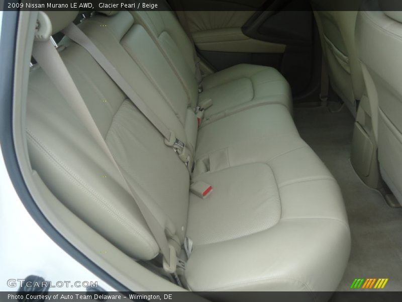 Glacier Pearl / Beige 2009 Nissan Murano LE AWD