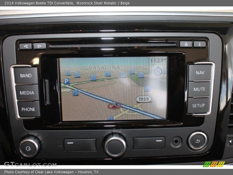 Navigation of 2014 Beetle TDI Convertible
