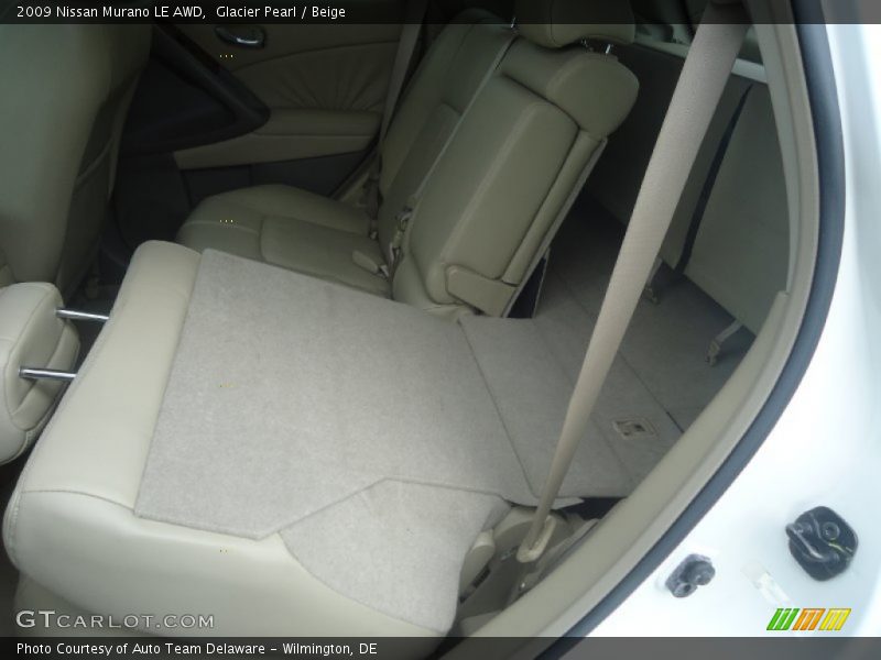 Glacier Pearl / Beige 2009 Nissan Murano LE AWD
