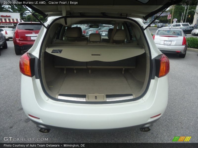 Glacier Pearl / Beige 2009 Nissan Murano LE AWD
