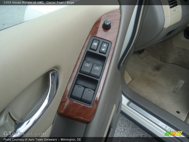 Glacier Pearl / Beige 2009 Nissan Murano LE AWD