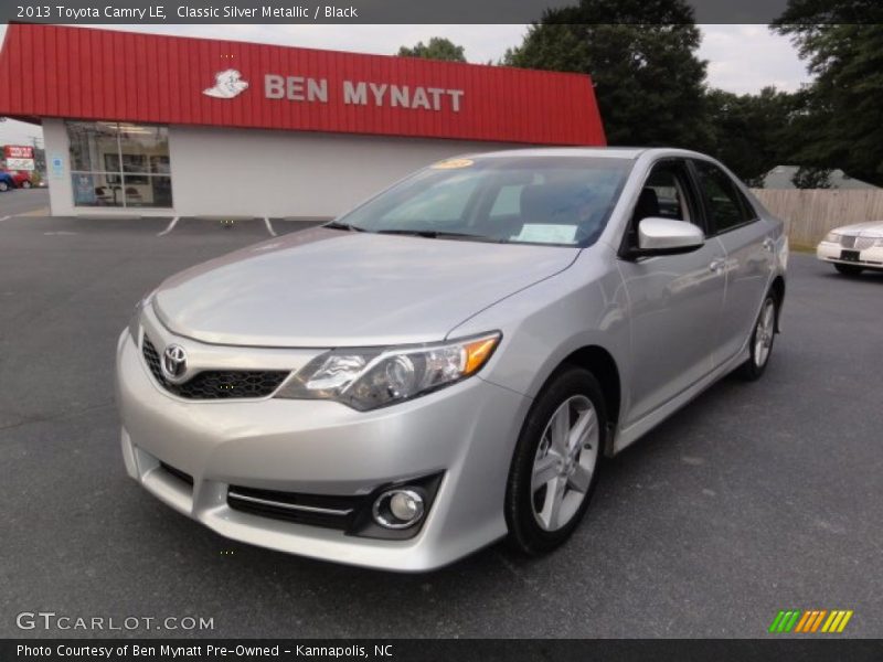 Classic Silver Metallic / Black 2013 Toyota Camry LE