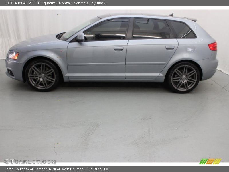 Monza Silver Metallic / Black 2010 Audi A3 2.0 TFSI quattro