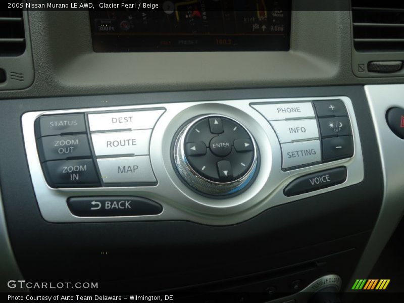 Glacier Pearl / Beige 2009 Nissan Murano LE AWD