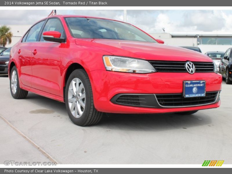 Tornado Red / Titan Black 2014 Volkswagen Jetta SE Sedan