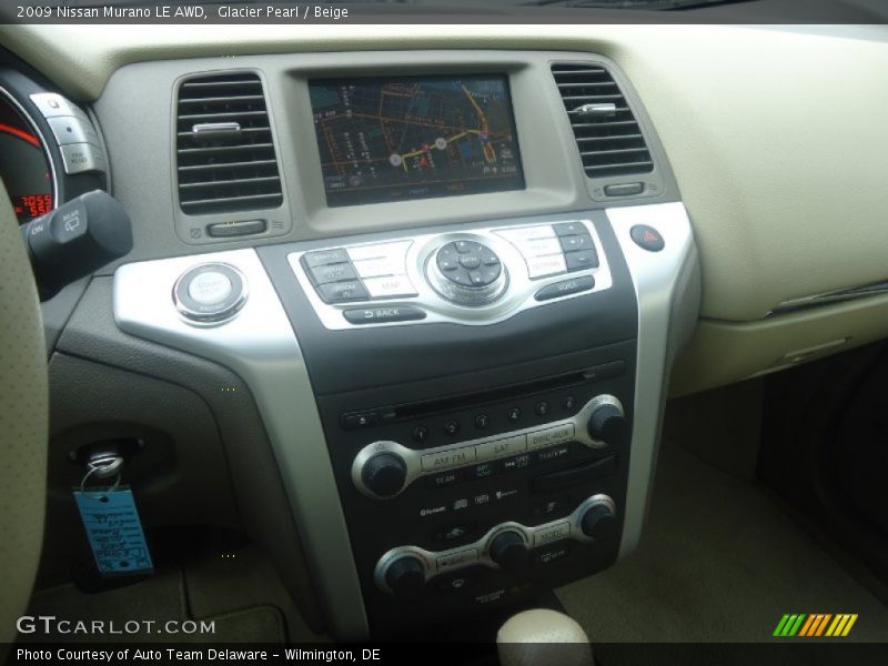 Glacier Pearl / Beige 2009 Nissan Murano LE AWD