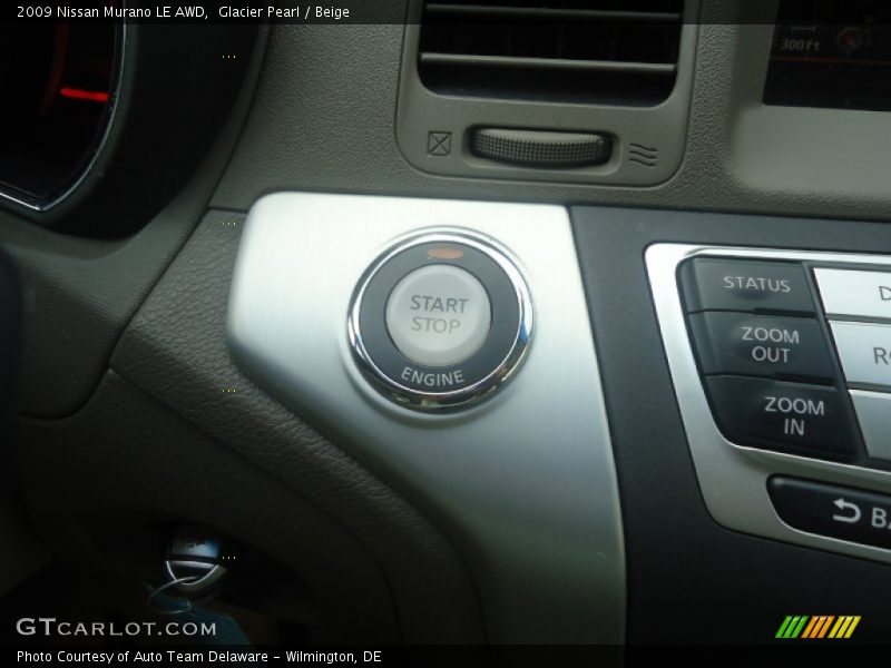 Glacier Pearl / Beige 2009 Nissan Murano LE AWD