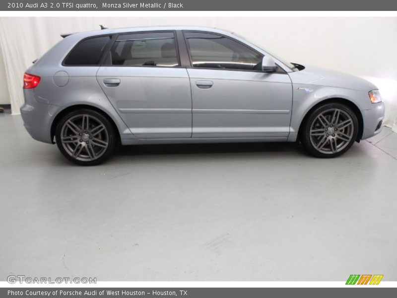 Monza Silver Metallic / Black 2010 Audi A3 2.0 TFSI quattro