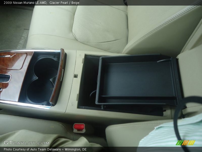 Glacier Pearl / Beige 2009 Nissan Murano LE AWD