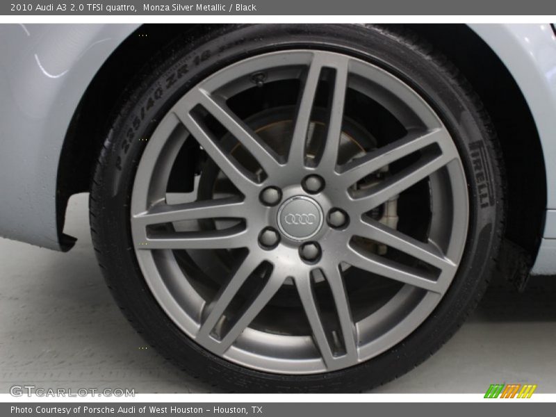 Monza Silver Metallic / Black 2010 Audi A3 2.0 TFSI quattro