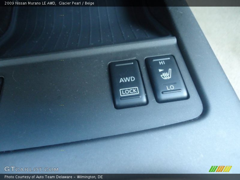 Glacier Pearl / Beige 2009 Nissan Murano LE AWD
