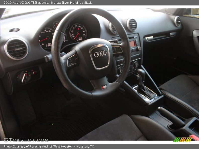 Monza Silver Metallic / Black 2010 Audi A3 2.0 TFSI quattro