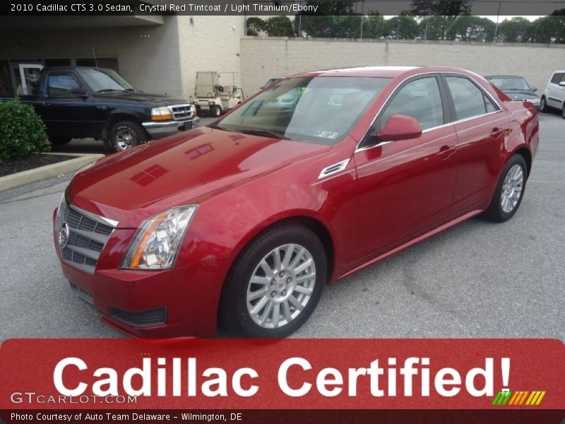 Crystal Red Tintcoat / Light Titanium/Ebony 2010 Cadillac CTS 3.0 Sedan