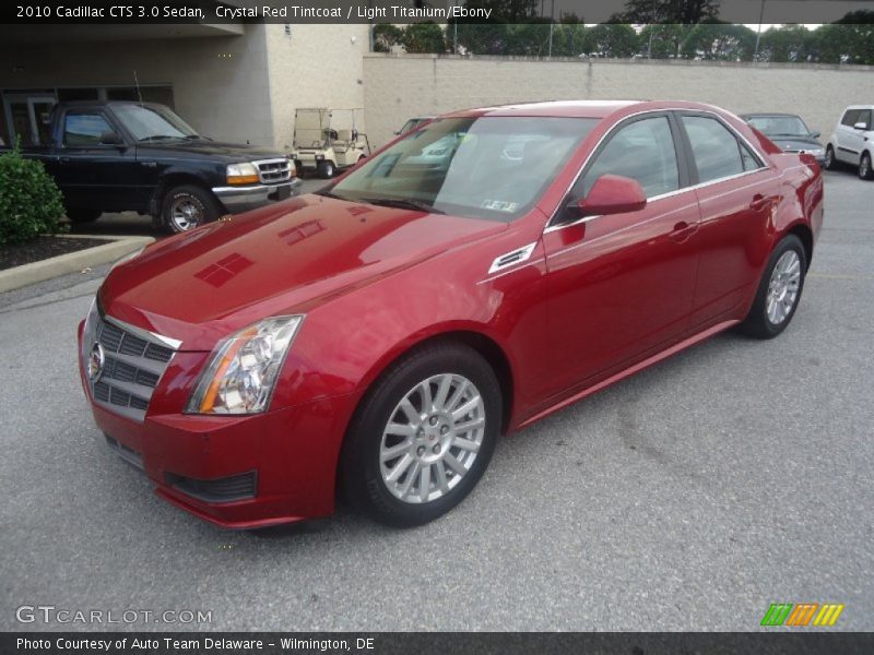 Crystal Red Tintcoat / Light Titanium/Ebony 2010 Cadillac CTS 3.0 Sedan