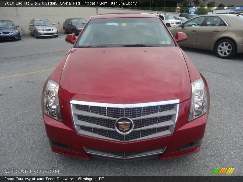 Crystal Red Tintcoat / Light Titanium/Ebony 2010 Cadillac CTS 3.0 Sedan