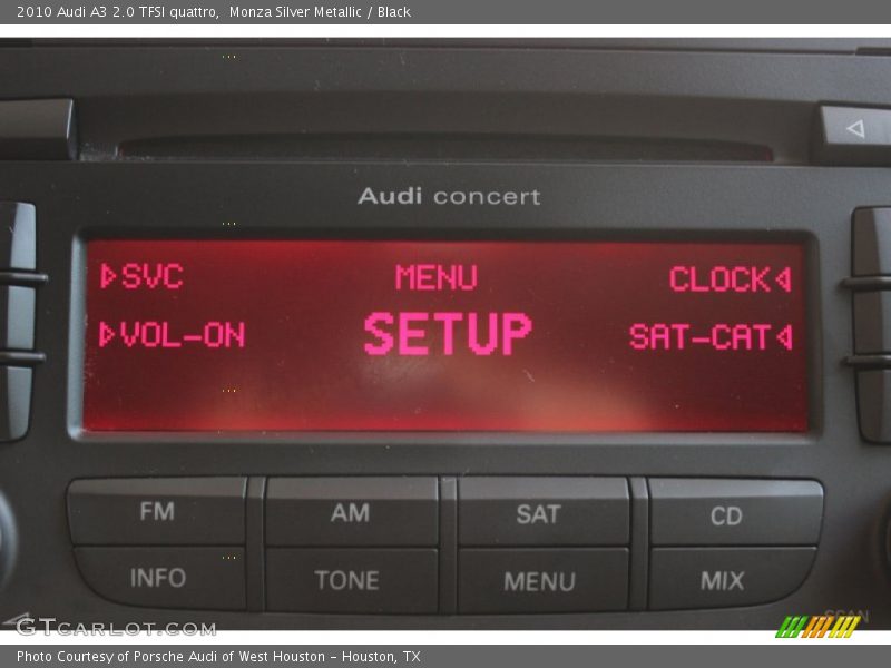 Monza Silver Metallic / Black 2010 Audi A3 2.0 TFSI quattro