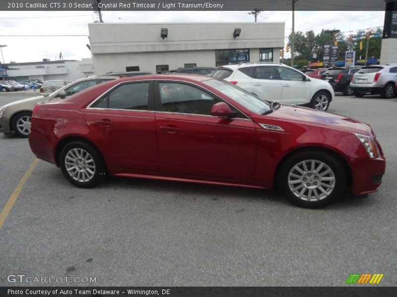 Crystal Red Tintcoat / Light Titanium/Ebony 2010 Cadillac CTS 3.0 Sedan