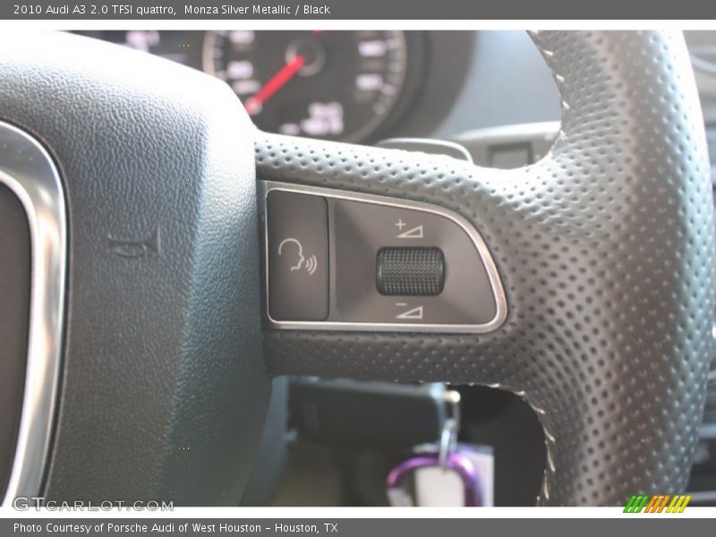 Monza Silver Metallic / Black 2010 Audi A3 2.0 TFSI quattro