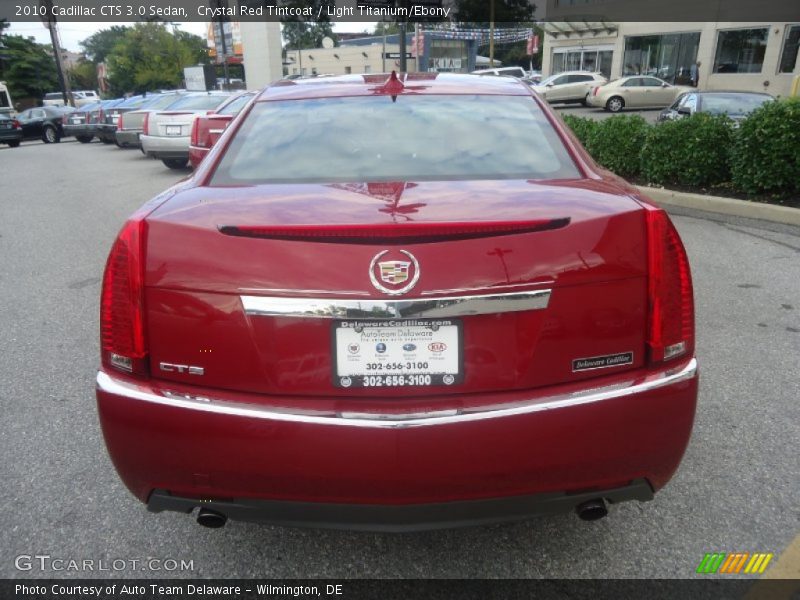 Crystal Red Tintcoat / Light Titanium/Ebony 2010 Cadillac CTS 3.0 Sedan