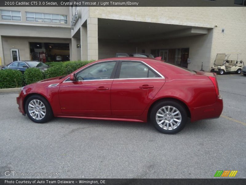 Crystal Red Tintcoat / Light Titanium/Ebony 2010 Cadillac CTS 3.0 Sedan