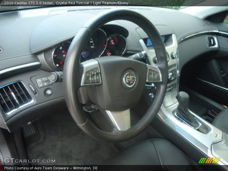 Crystal Red Tintcoat / Light Titanium/Ebony 2010 Cadillac CTS 3.0 Sedan