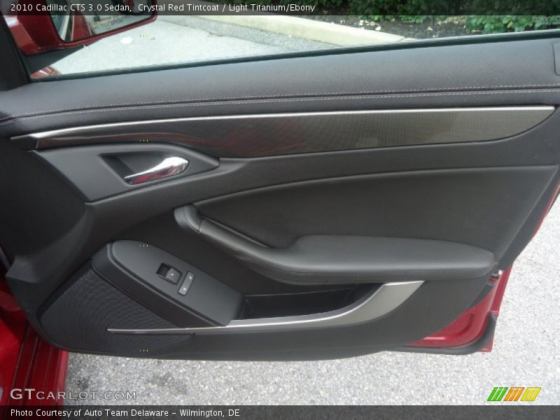 Crystal Red Tintcoat / Light Titanium/Ebony 2010 Cadillac CTS 3.0 Sedan