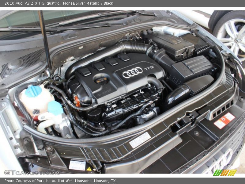Monza Silver Metallic / Black 2010 Audi A3 2.0 TFSI quattro