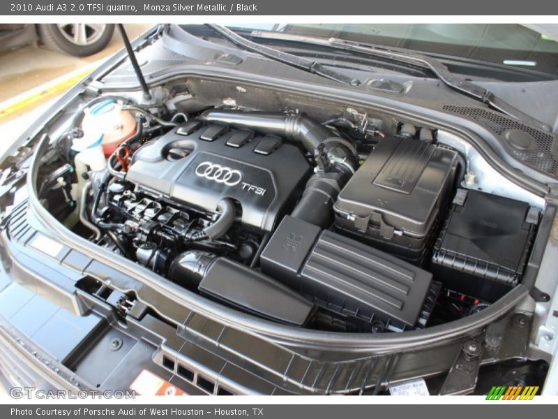 Monza Silver Metallic / Black 2010 Audi A3 2.0 TFSI quattro