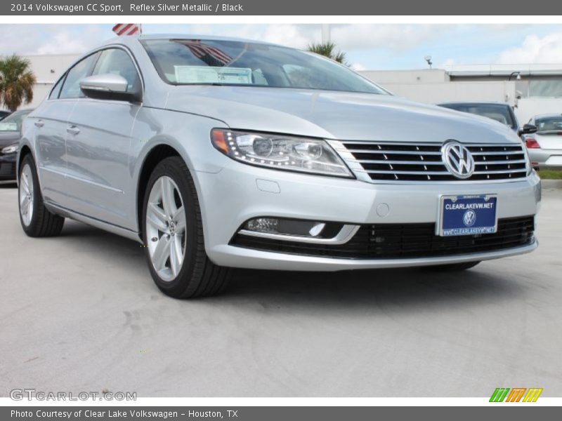 Reflex Silver Metallic / Black 2014 Volkswagen CC Sport