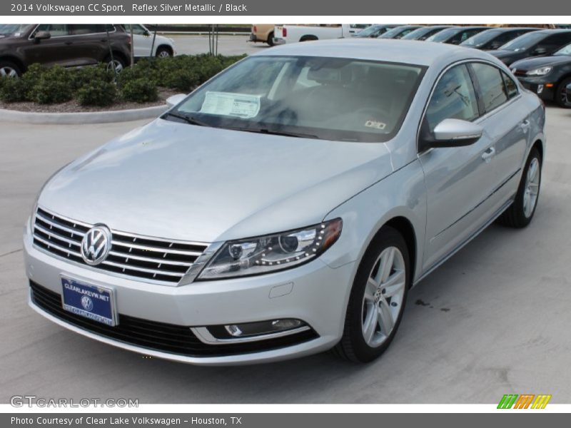 Reflex Silver Metallic / Black 2014 Volkswagen CC Sport