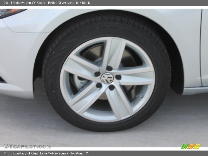 Reflex Silver Metallic / Black 2014 Volkswagen CC Sport