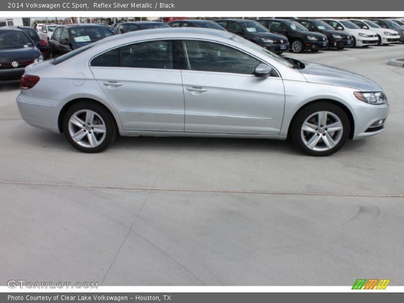 Reflex Silver Metallic / Black 2014 Volkswagen CC Sport