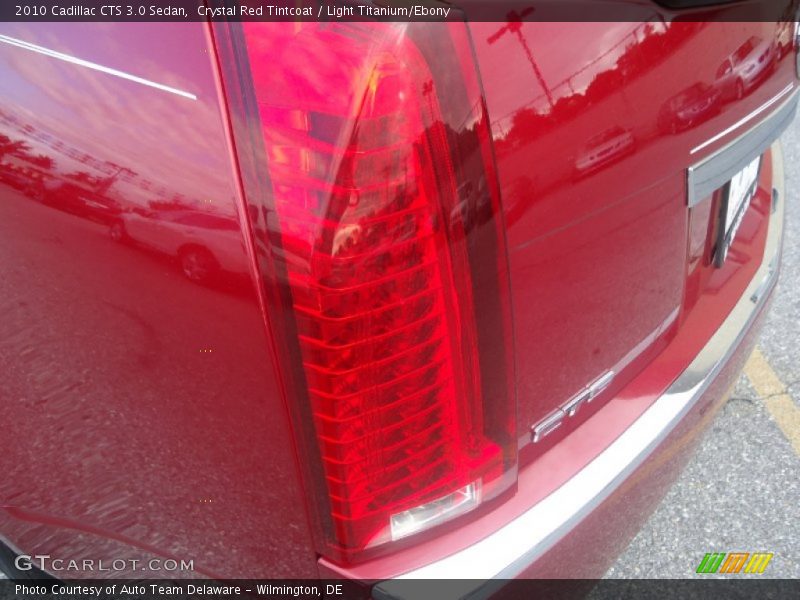 Crystal Red Tintcoat / Light Titanium/Ebony 2010 Cadillac CTS 3.0 Sedan