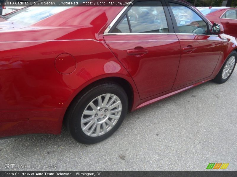 Crystal Red Tintcoat / Light Titanium/Ebony 2010 Cadillac CTS 3.0 Sedan