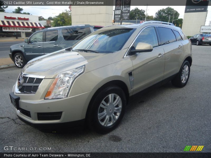Gold Mist Metallic / Shale/Brownstone 2012 Cadillac SRX Luxury