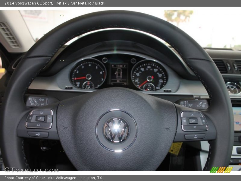 Reflex Silver Metallic / Black 2014 Volkswagen CC Sport