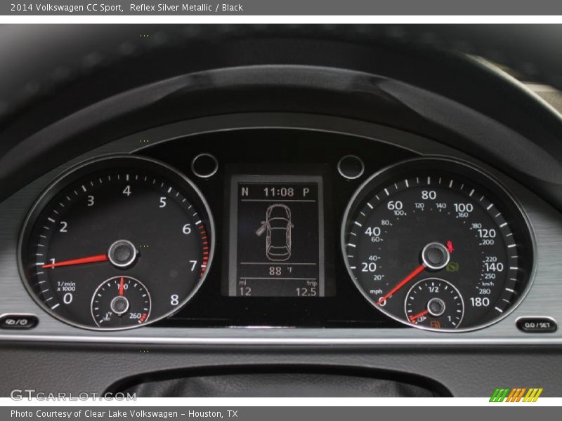 Reflex Silver Metallic / Black 2014 Volkswagen CC Sport