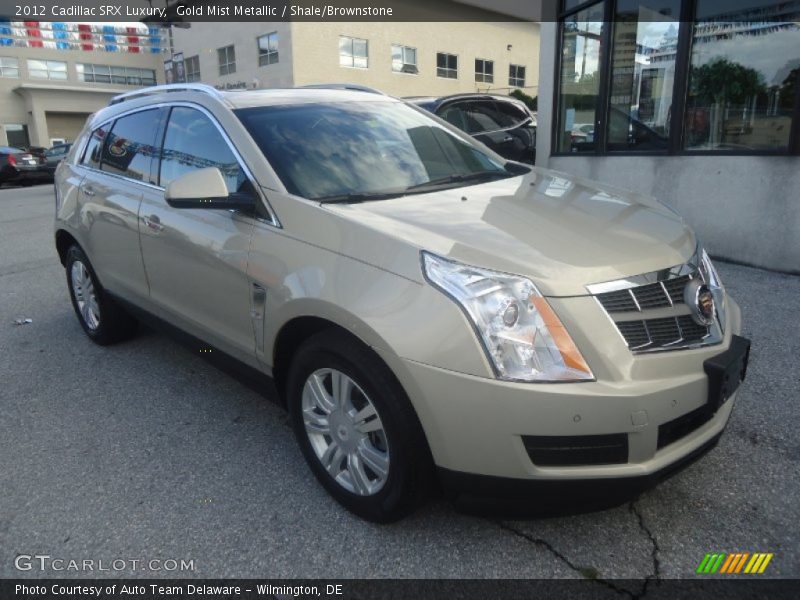 Gold Mist Metallic / Shale/Brownstone 2012 Cadillac SRX Luxury