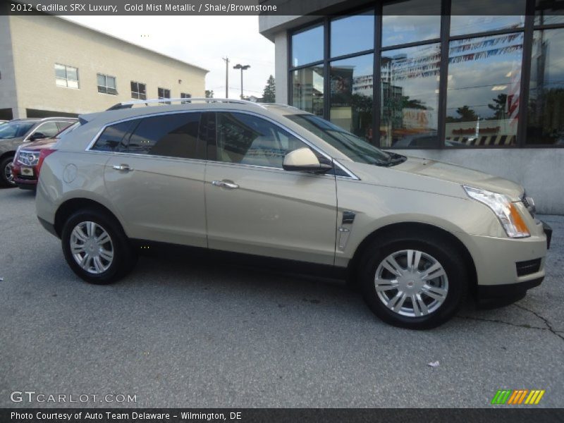 Gold Mist Metallic / Shale/Brownstone 2012 Cadillac SRX Luxury