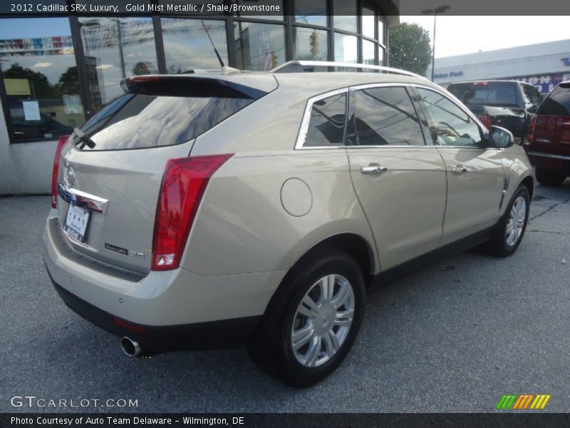 Gold Mist Metallic / Shale/Brownstone 2012 Cadillac SRX Luxury