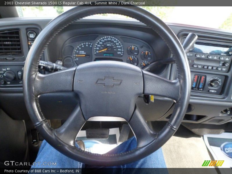 Summit White / Dark Charcoal 2003 Chevrolet Silverado 1500 LS Regular Cab 4x4