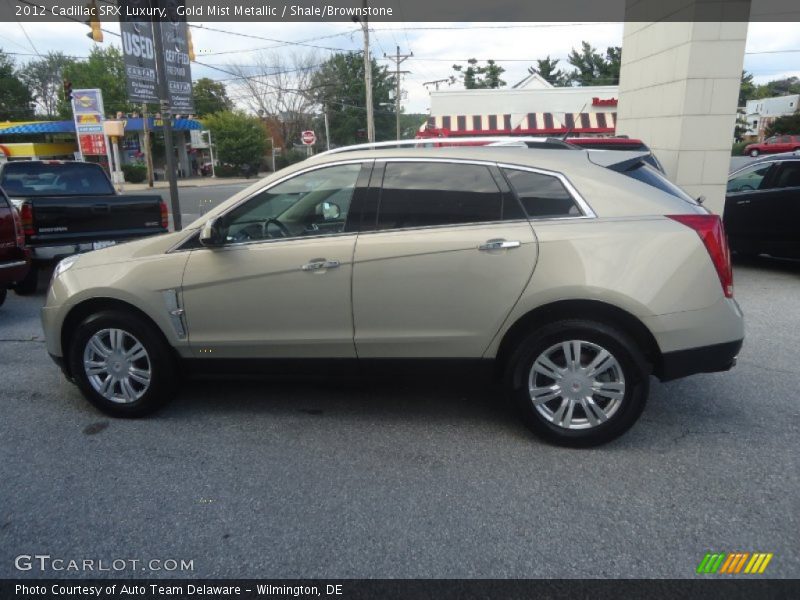 Gold Mist Metallic / Shale/Brownstone 2012 Cadillac SRX Luxury